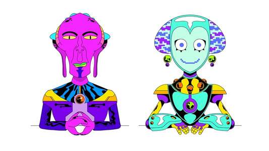 Alien News Desk - Backdrops