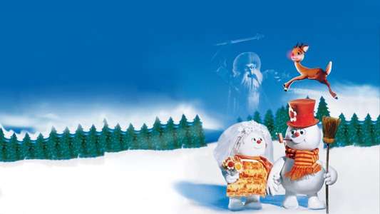 Rudolph and Frosty's Christmas in July - Backdrop