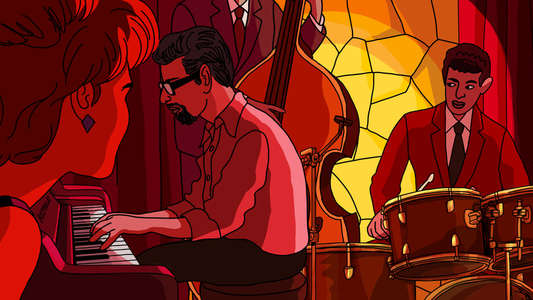 They Shot the Piano Player - Backdrop