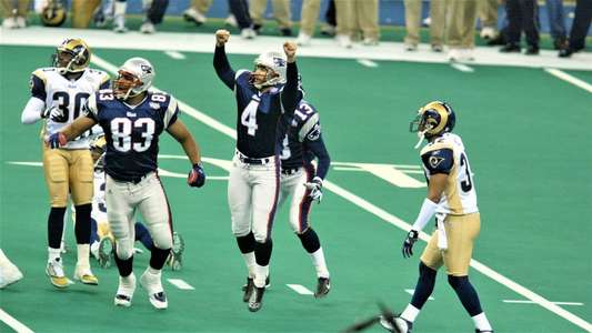 Super Bowl XXXVI Champions - New England Patriots - Backdrop