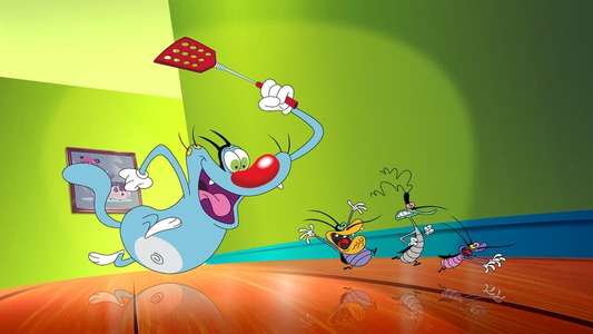 Oggy and the Cockroaches - Backdrop