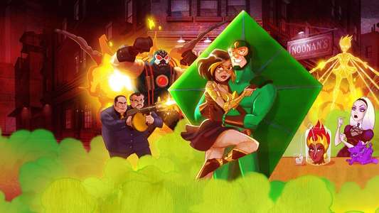 Kite Man: Hell Yeah! - Backdrops