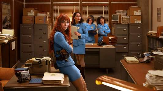 Women in Blue - Backdrops