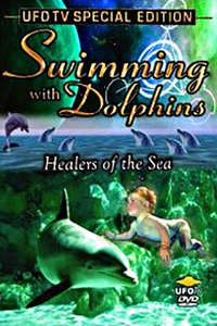Swimming with Dolphins - Poster