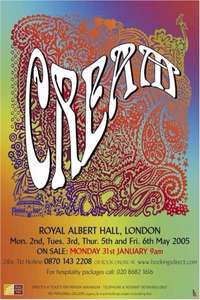 Cream: Royal Albert Hall London May 2-3-5-6  2005 - Poster
