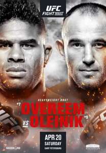 UFC on ESPN+ 7: Overeem vs. Oleinik - Poster