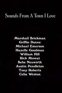 Sounds from a Town I Love - Poster