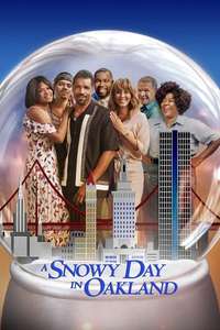 A Snowy Day in Oakland - Poster
