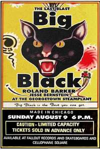 Big Black - The Last Blast - Poster