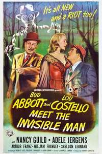 Abbott and Costello Meet the Invisible Man - Poster