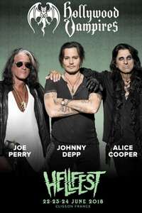 Hollywood Vampires Live at Hellfest 2018 - Poster