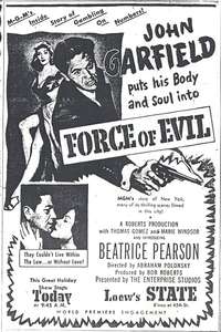 Force of Evil - Poster