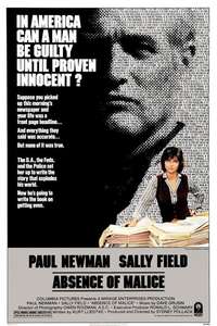 Absence of Malice - Poster