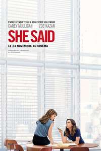 She Said - Posters