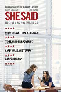 She Said - Posters