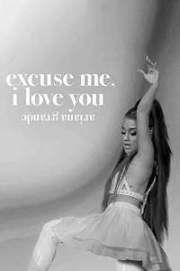 ariana grande: excuse me  i love you - Poster