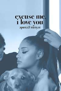ariana grande: excuse me  i love you - Poster