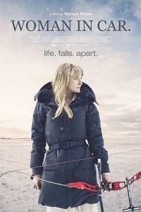 Woman in Car - Poster