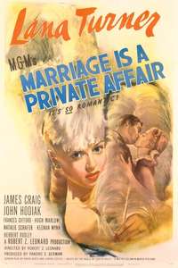 Marriage Is a Private Affair - Posters