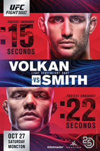 UFC Fight Night 138: Volkan vs. Smith - Poster