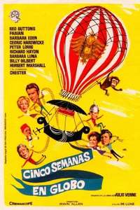 Five Weeks in a Balloon - Poster
