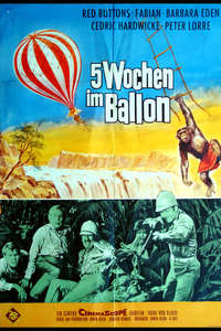 Five Weeks in a Balloon - Poster