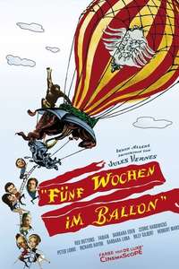 Five Weeks in a Balloon - Poster