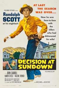 Decision at Sundown - Poster