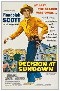 Decision at Sundown - Poster