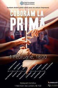 Coborâm la prima - Poster
