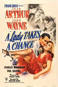 A Lady Takes a Chance - Poster