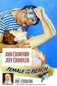 Female on the Beach - Poster