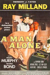 A Man Alone - Poster