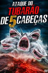 5 Headed Shark Attack - Poster