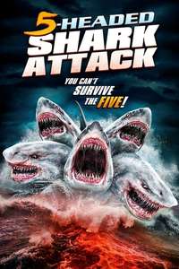 5 Headed Shark Attack - Poster