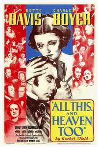 All This  and Heaven Too - Poster