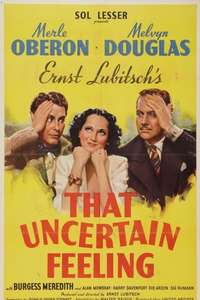 That Uncertain Feeling - Posters