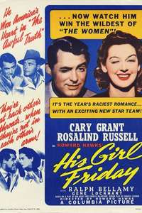 His Girl Friday - Poster