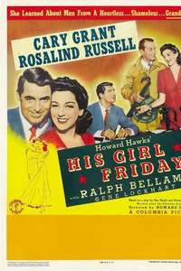 His Girl Friday - Poster