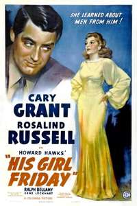 His Girl Friday - Poster