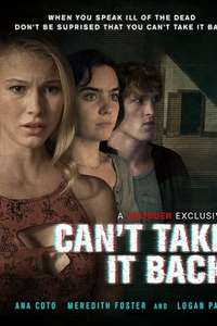 Can't Take It Back - Poster