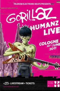 GORILLAZ - Humanz Live in Cologne - Poster