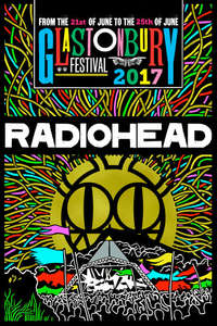 Radiohead at Glastonbury 2017 - Poster