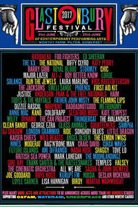 Radiohead at Glastonbury 2017 - Poster
