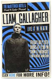 Liam Gallagher - McKittrick Hotel - Poster