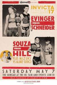 Invicta FC 17: Evinger vs. Schneider - Poster
