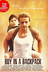 Boy in a Backpack - Poster