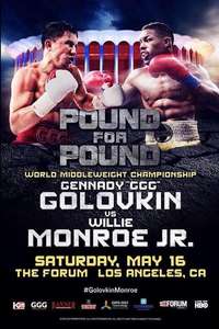 Gennady Golovkin vs Willie Monroe Jr - Poster