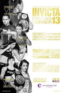Invicta FC 13: Cyborg vs. Van Duin - Poster