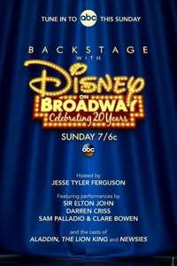 Backstage With Disney on Broadway: Celebrating 20 Years - Poster